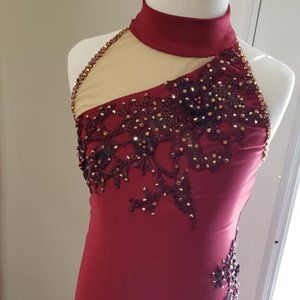 Custom Deep Red & Gold Costume Size Youth 8-10